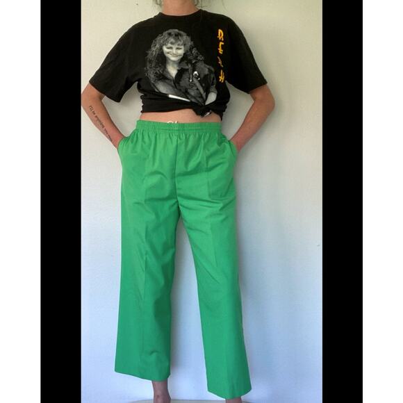 Vintage, High (Elastic) Waist, Trousers with Pockets - Picture 3 of 4
